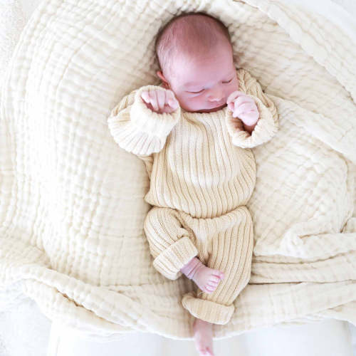Knit Sweater & Pant Set | Linen