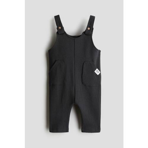 WAFFLED JERSEY OVERALLS