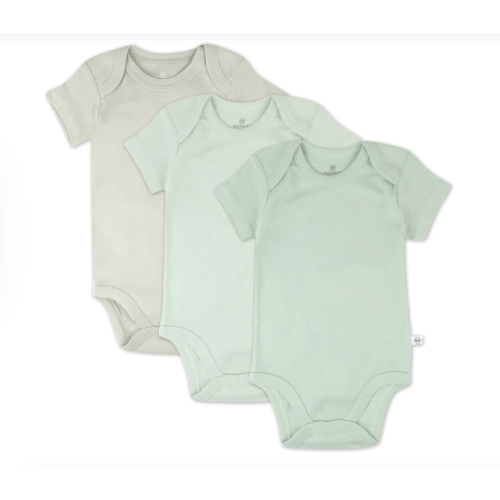 (0-3M) 3-Pack Organic Cotton Short Sleeve Bodysuits | Honest Baby Clothing