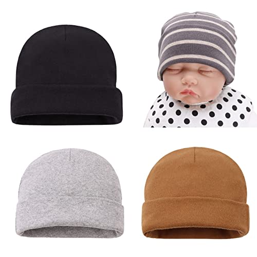 Bamery Cotton Baby Girl Hat Preemie Boys Beanie Newborn Hospital Hats Winter Infant Hats for Girls