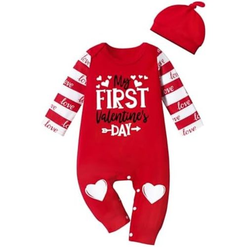 Baby Boy Valentines Day Outfit My First Valentines Day Baby Boy Outfit Valentines Baby Boy Outfit Valentines Romper