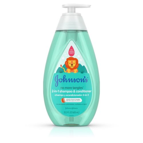 Johnson's No More Tangles Kids' & Toddlers 2-in-1 Detangling Hair Shampoo & Conditioner - 20.3 Fl Oz