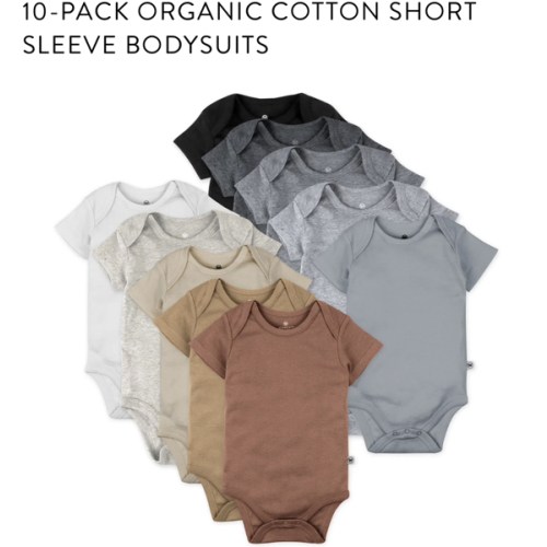 10-Pack Organic Cotton Short Sleeve Bodysuits | Honest Baby Clothing