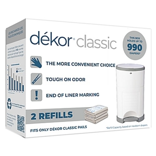 Dékor® Classic Hands-Free Diaper Pail Refills (2-Pack)