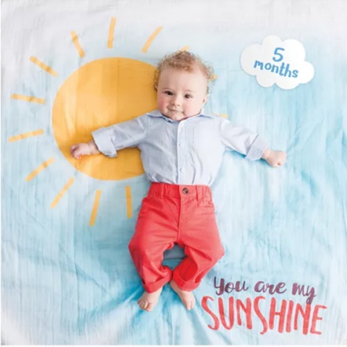 You Are My Sunshine Photo Blanket & Monthly Card Set - Baby
