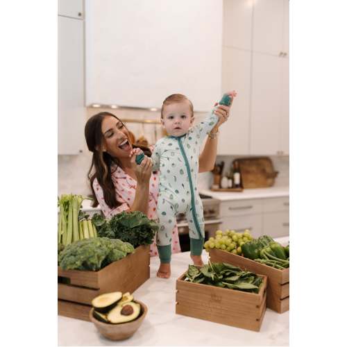 All The Greens Zipper Romper IMJ x Stefany Bare