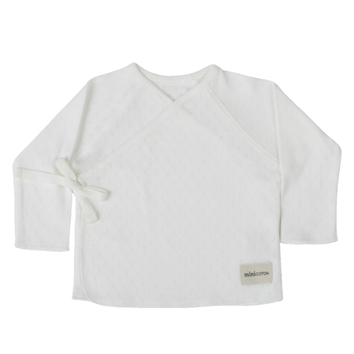 Holey Cross Top White - Minicoton