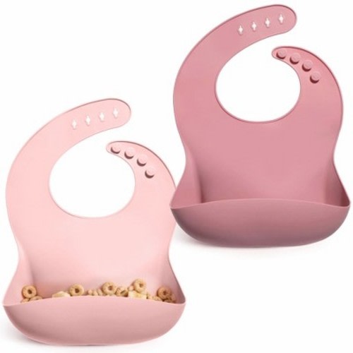 Sperric Silicone Baby Bibs Soft Durable, Easy-to-Clean Feeding Bibs for Babies and Toddlers