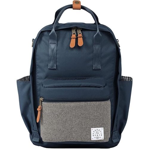 Product of the North Elkin Diaper Bag, Navy Sustainable Backpack