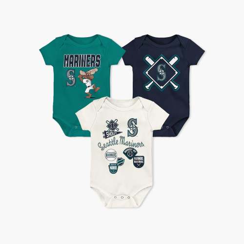 Seattle Mariners Onesie 3-Pack – Simply Seattle
