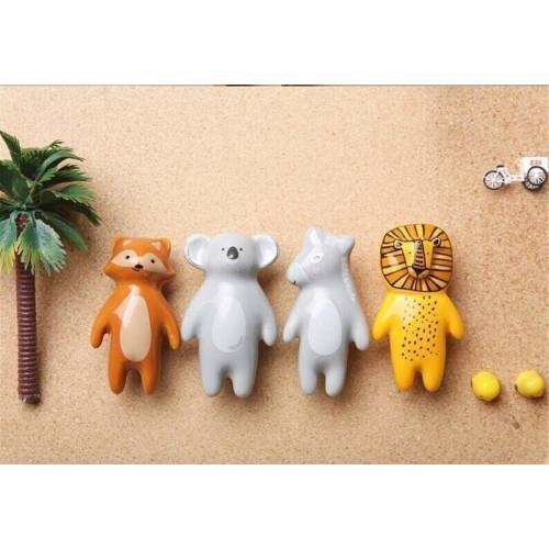 Animal Ceramic Drawer Knobs, Nursery Knob Handle, Children&#39;s room Cabinet Pulls handle Knob, handle pull Cabinet Hardware, nursery knobs