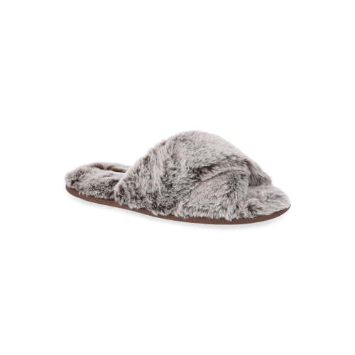 Joyspun Women's Faux Fur X-Band Slippers