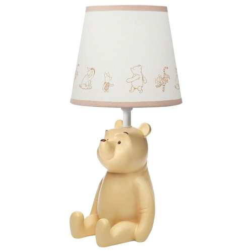 Lambs and Ivy Storytime Pooh Table Lamp in Gold