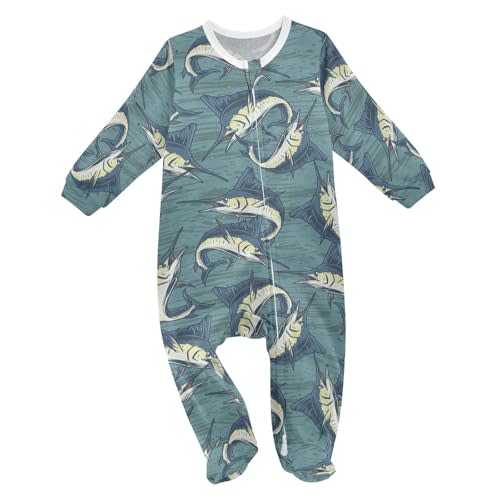 Dussdil Baby One-Piece Footies Newborn Rompers Pajamas Cotton Footed Pjs for Sleep Play Boys Girls 3 6 9 12 18 24m