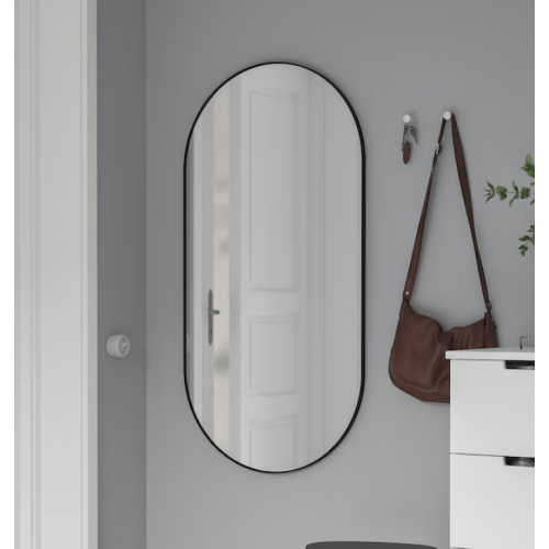 LINDBYN mirror, black, 235/8x471/4" - IKEA