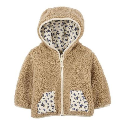 Baby Girl Carter's Sherpa-Lined Reversible Jacket