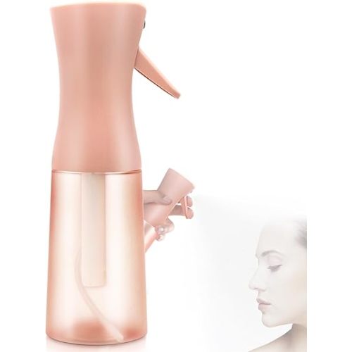 Hair Spray Bottle, Fine Mist Refillable Spray Container,Ultra-Fine Continuous Spray Bottle for Skincare, Plant Care, Pet Grooming, Cleaning
