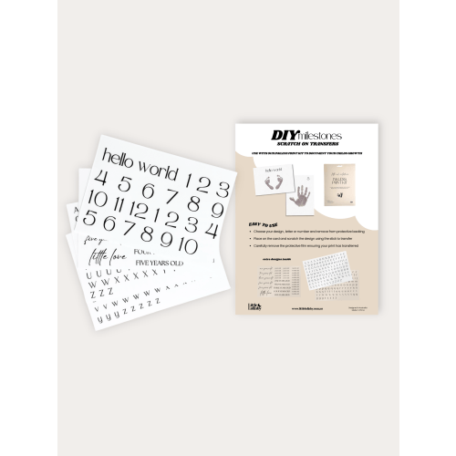 DIY Milestones | scratch on transfers
