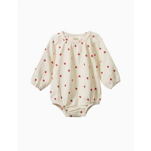 Meadow Romper in Raspberry