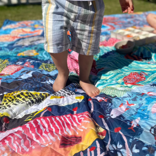 Octopus’s Garden Jumbo Picnic Rug – Rudie Nudie Designs