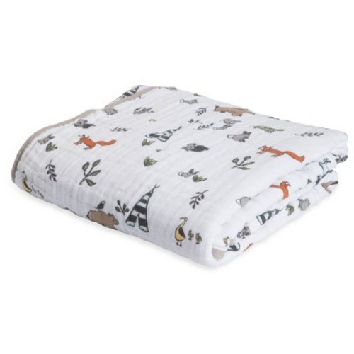 Little Unicorn Cotton Muslin Quilt - Forest Friends