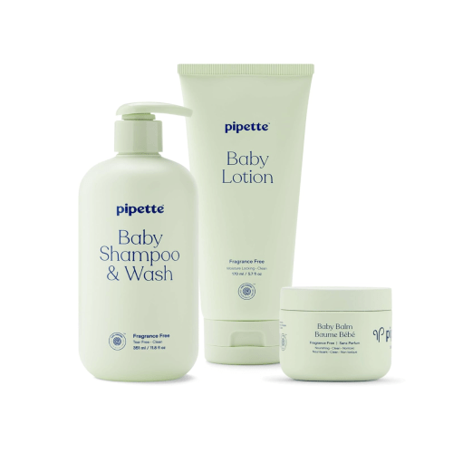 Pipette Fragrance Free Baby Essentials Set