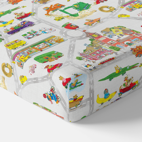 Richard Scarry's Busyworld™ Busytown Map Crib Sheet