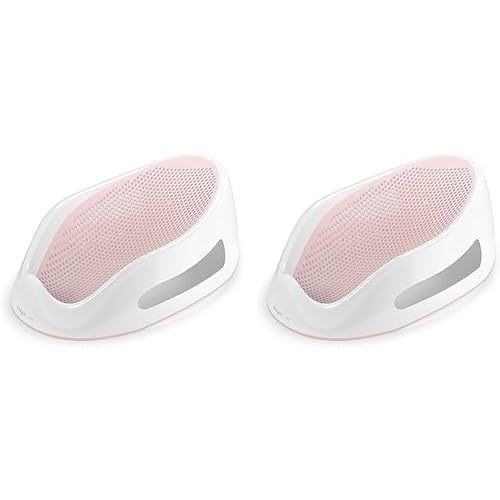 Angelcare Baby Bath Support (Pink) | Ideal for Babies Less Than 6 Months Old (Pack of 2)