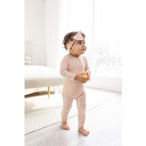 Salvation Garden Pink PJ Footless Onesie Bamboo – Holy Pals