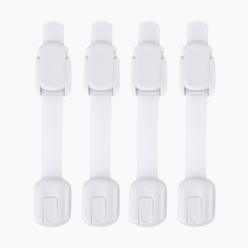 Jool Baby Multi-Purpose Adhesive Child Safety Strap (4-Pack) - White