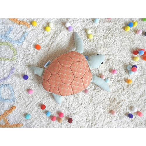 Sea Turtle Stuffed Animal - Handmade Marine Plushie - Special Gift For Kids and Ocean Lovers