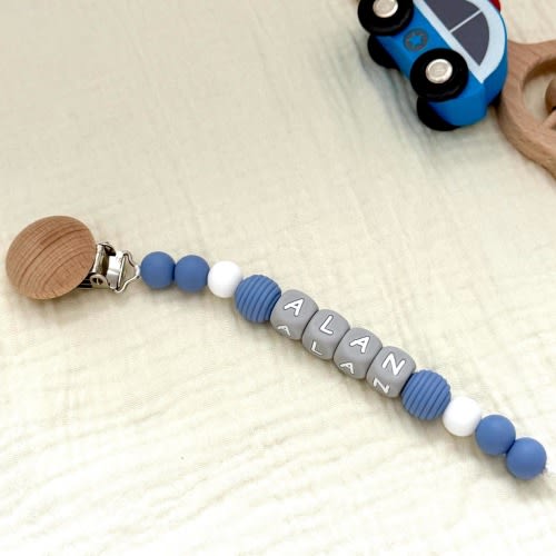Personalized Pacifier Clip, Custom Dummy Clip, Baby Shower Gift, Newborn Gift, Soother Clips, Binky Clip, Pacifier Holder,Custom Baby Gifts