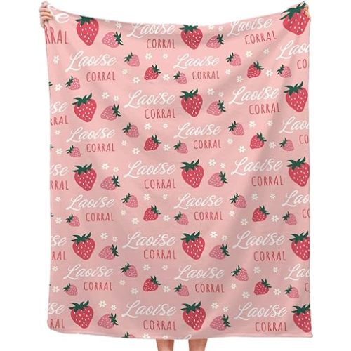 Personalized Baby Blanket Custom Soft Flannel Blanket 30"x40" Strawberryk