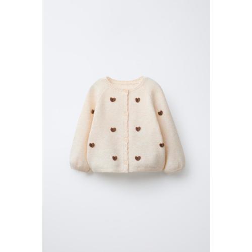 HEART KNIT OVERALLS - Mid-ecru | ZARA United States