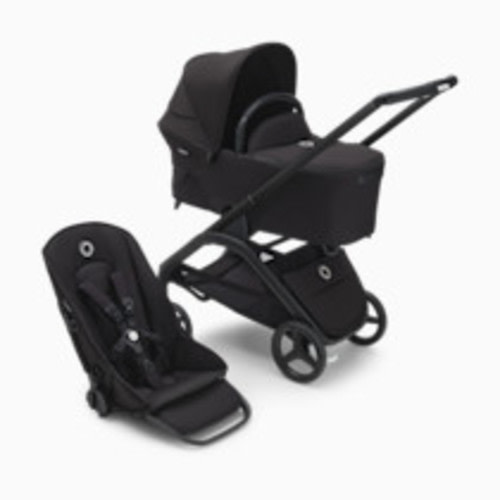 Bugaboo Dragonfly Seat and Bassinet Complete - Black/Midnight Black-Midnight Black