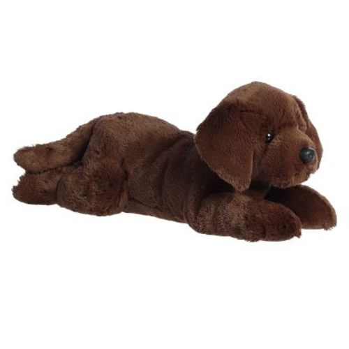 Aurora Large Max Chocolate Lab Grand Flopsie Adorable Stuffed Animal Brown 16.5"