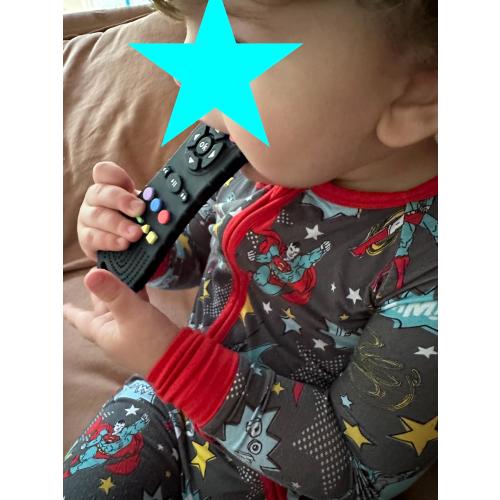 Silicone TV Remote Teether | Safe & BPA-Free Baby Chew Toy | Perfect Baby Shower Gift