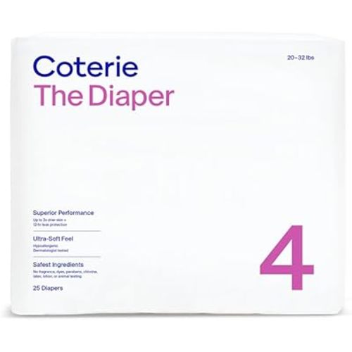 Coterie Size 4 Diapers, 25 CT