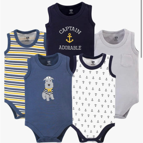 Hudson Baby Unisex Baby Cotton Sleeveless Bodysuits