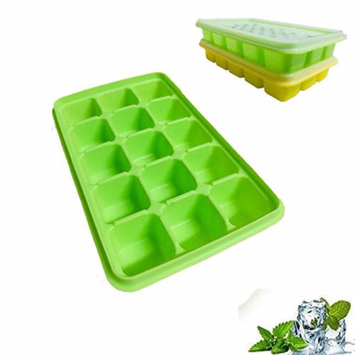 Food Grade Silicone Ice Cube Trays (2 Pack)