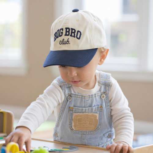 Embroidered Big Bro Club Toddler Cap, Big Brother Gift, Big Bro Hat, Baby Announcement, Toddler Custom Hats for Boys, Baby Shower Gift