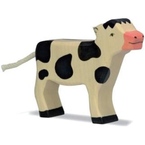 Holztiger Calf, standing, black - 1021