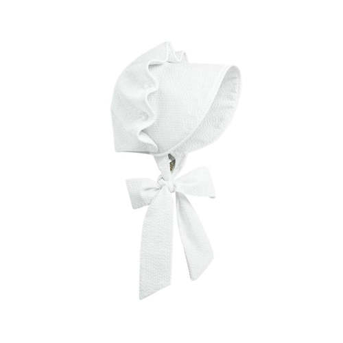 Beaufort Bonnet - Worth Avenue White Seersucker