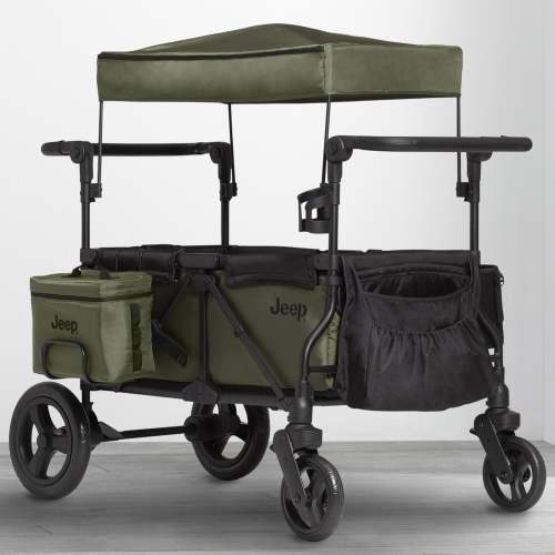 Jeep Deluxe Wrangler Wagon Stroller with Cooler Bag and Parent Organizer by Delta Children