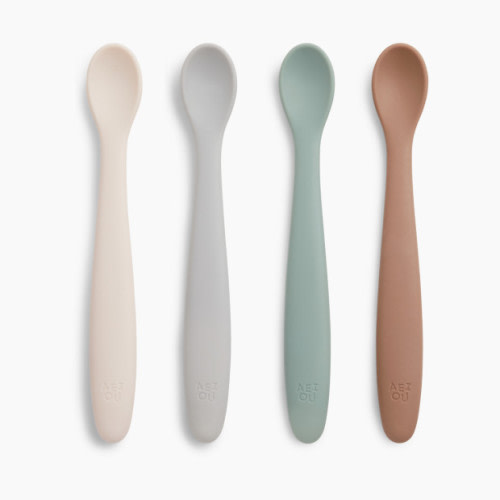AEIOU Infant Feeding Spoon (4 Pack) in Multi Color