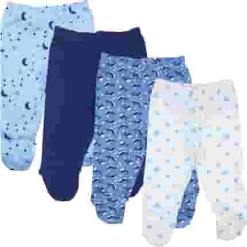 123 Bear Baby 100% Cotton Infant Pants with Footies 100% Cotton Unisex Boys Girls Multipacks