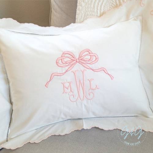 Pink Dainty Bow Nursery Pillow - Etsy