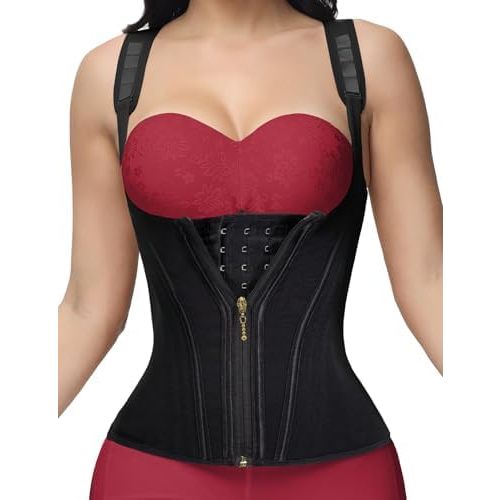 SHAPSHE Waist Trainer for Women, Tummy Control Sports Girdle, Workout Body Shaper with Adjustable Shoulder Strap