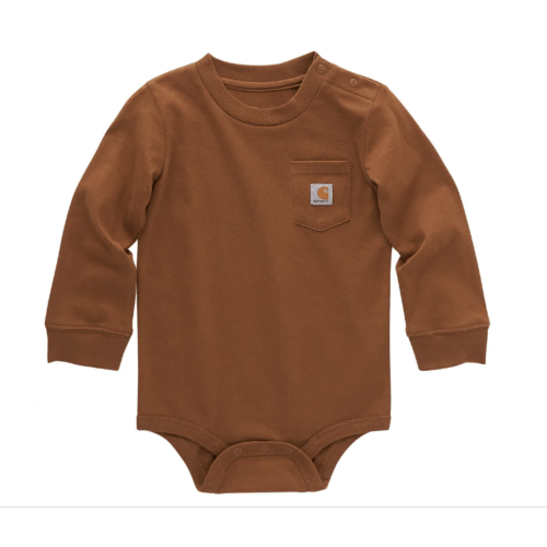 Kids' Long-Sleeve Pocket Bodysuit