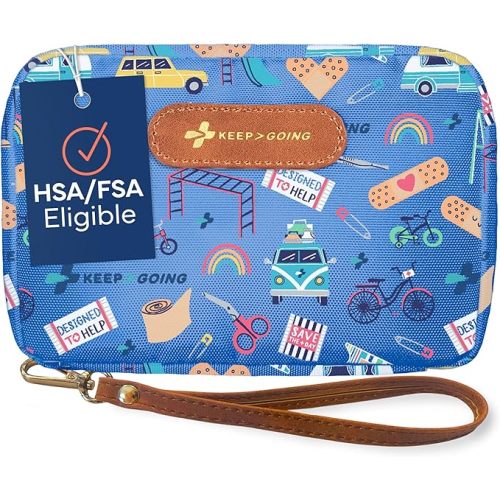 KeepGoing Travel First Aid Kit for Kids, 130 Pc. TSA-Approved Travel Size